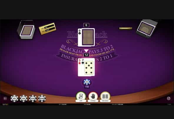 Blackjack VIP gameplay