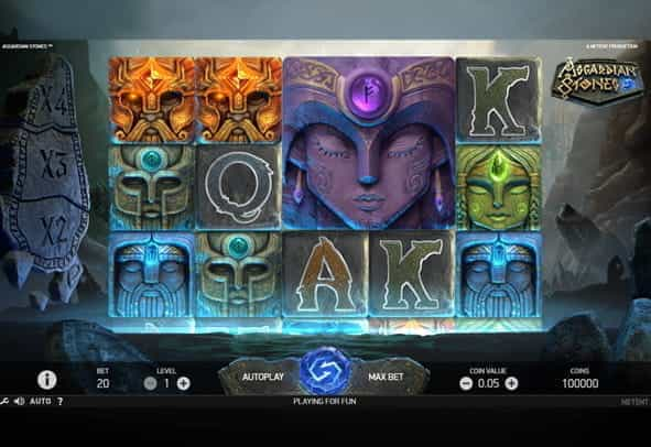 Asgardian Stones slot game demo version.