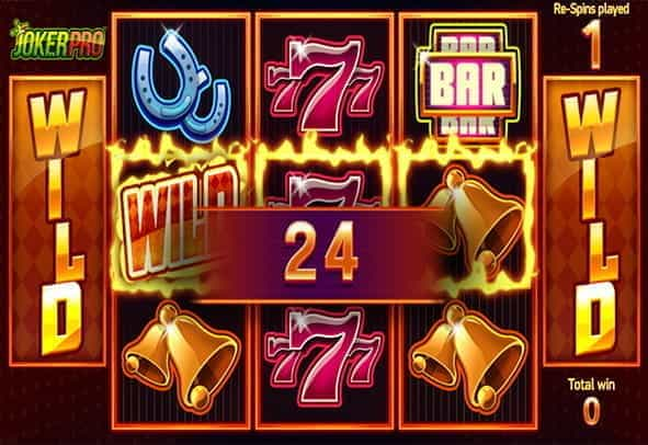 Joker Pro online slot in-game view