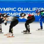 Speed skating at a Beijing 2022 test event.