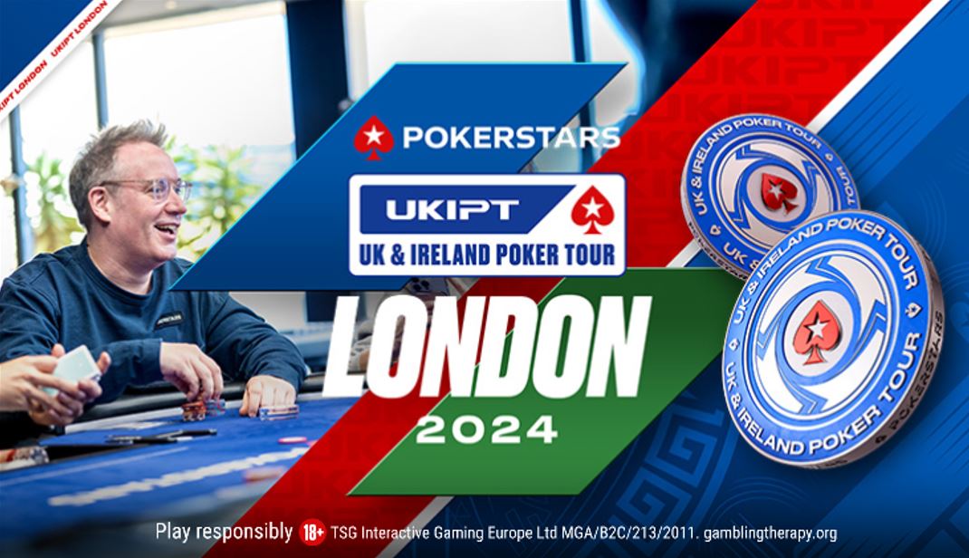 PokerStars UKIPT London 2024 promotional artwork.